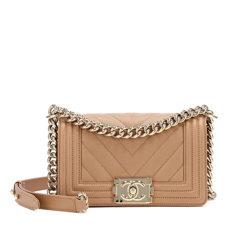 chanel boy bag beige caviar|BOY CHANEL .